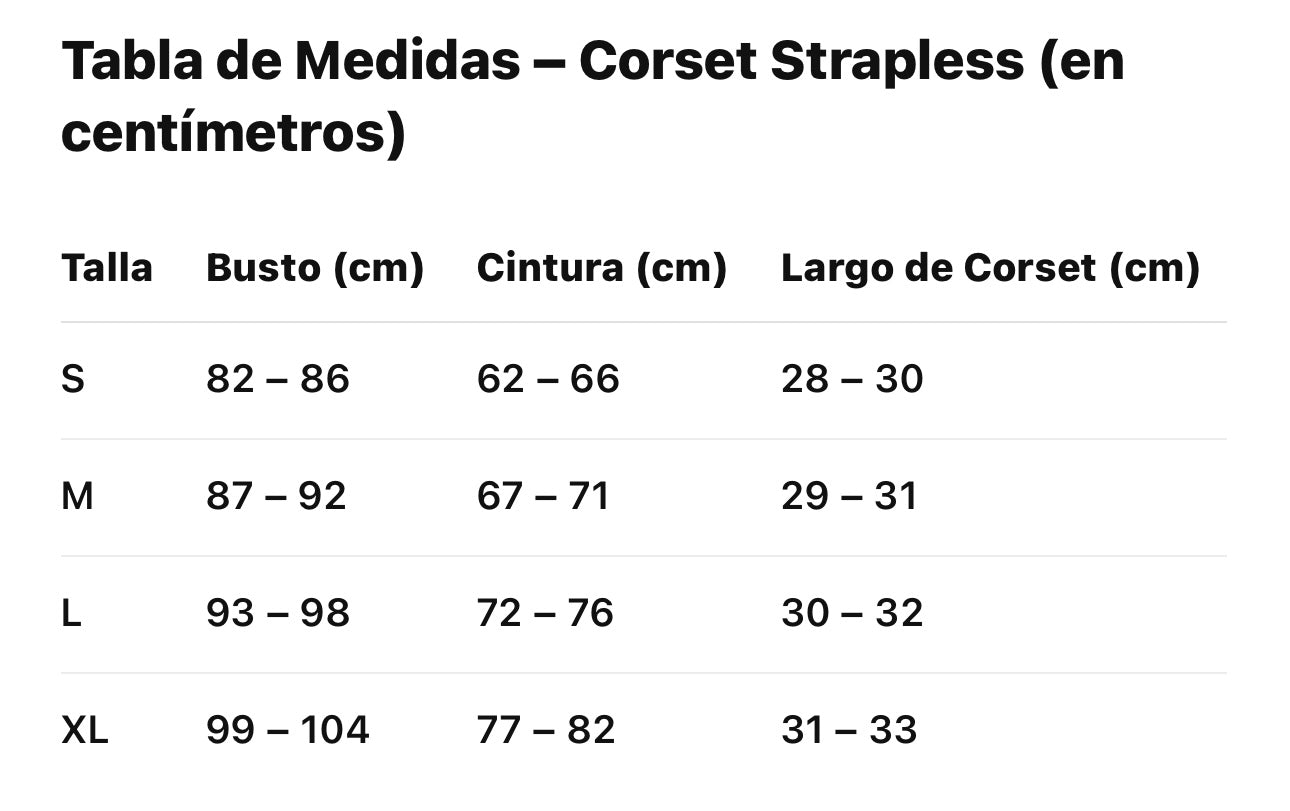 Corset Strapless